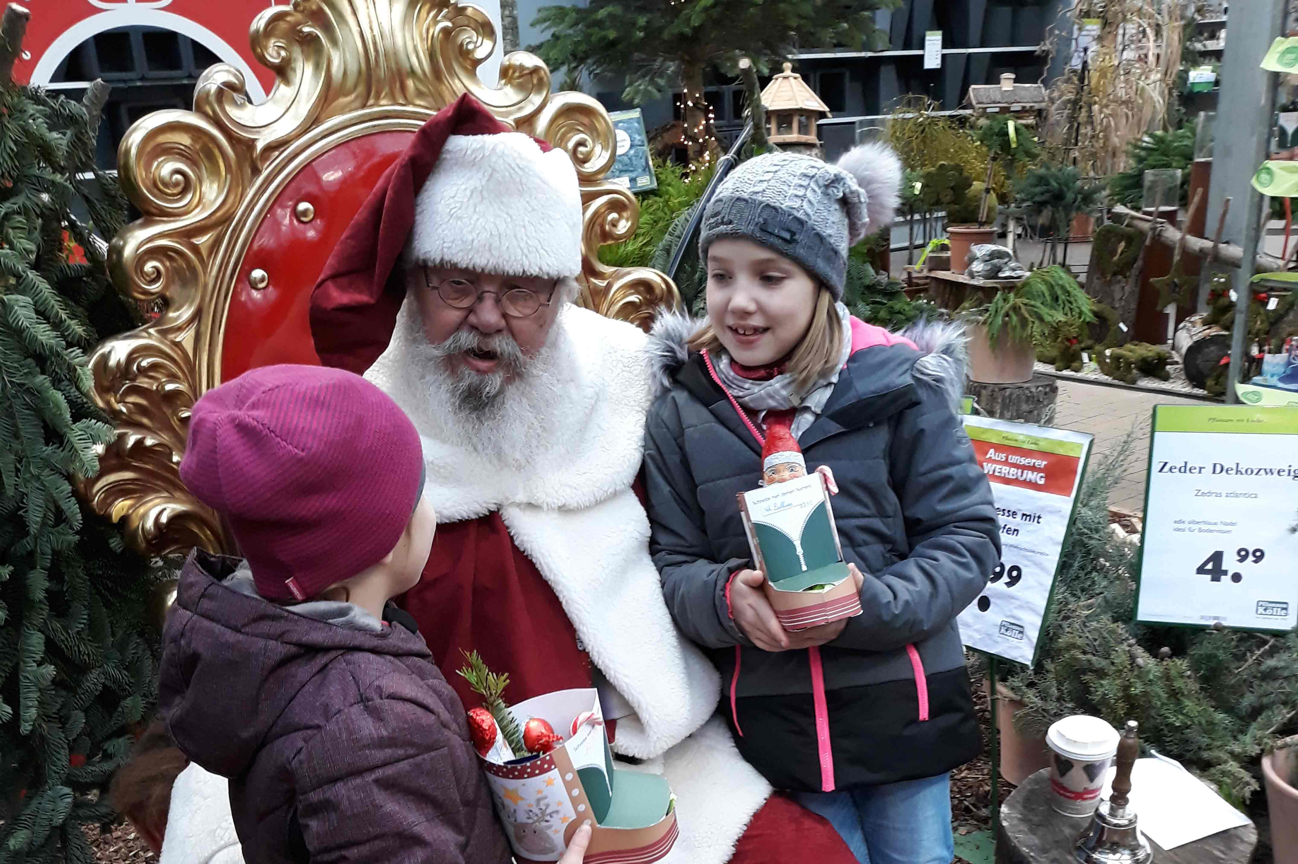 WEIHNACHTSMANNAKTION BEI PFLANZEN KÖLLE